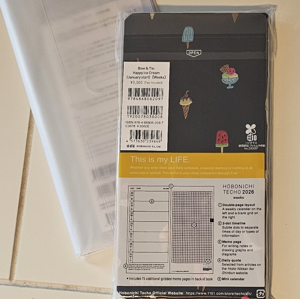 Hobonichi Techo Weeks 2026 Planner with Cover - Picture 2 of 3